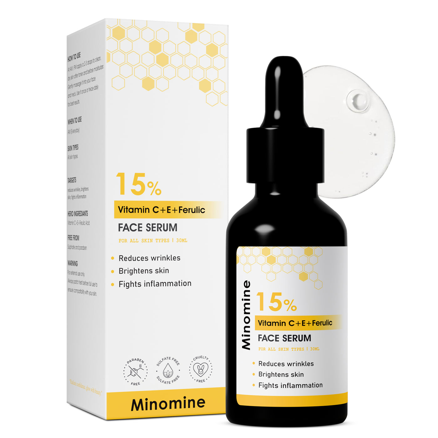 15% Vitamin C + E + Ferulic Acid Face Serum