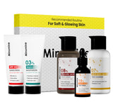 Soft & Glowing Skin Gamechangers Skincare Routine Kit for Unisex | Alpha Lipoic Cleanser,  Vitamin C Serum, Glycolic Toner,  Sepicalm Moisturizer & SPF 50 Sunscreen | Combo Set