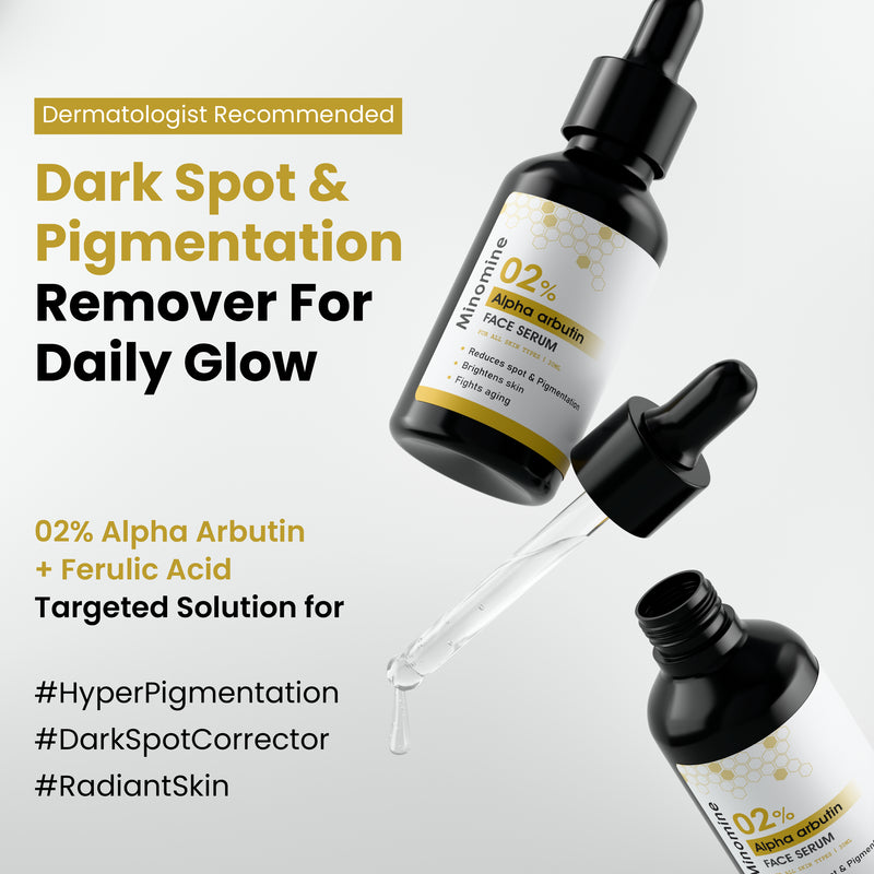 Anti-Pigmentation Skin Gamechangers Skincare Routine Kit for Unisex | Alpha Lipoic Cleanser,  Alpha Arbutin Serum, PHA Toner,  Sepicalm Moisturizer & SPF 50 Sunscreen | Combo Set