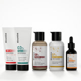 Soft & Glowing Skin Gamechangers Skincare Routine Kit for Unisex | Alpha Lipoic Cleanser,  Vitamin C Serum & SPF 50 Sunscreen | Combo Set