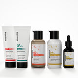 Anti-Pigmentation Skin Gamechangers Skincare Routine Kit for Unisex | Alpha Lipoic Cleanser,  Alpha Arbutin Serum, PHA Toner,  Sepicalm Moisturizer & SPF 50 Sunscreen | Combo Set