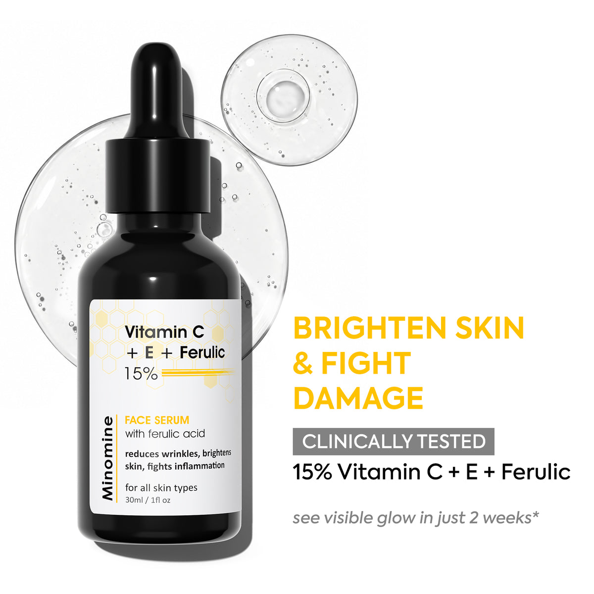 15% Vitamin C + E + Ferulic Acid Face Serum
