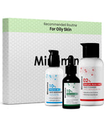 Oily Skin Gamechangers Skincare Routine Kit for Unisex | Salicylic Acid Cleanser, Niacinamide Serum & Vitamin B5 Moisturizer | Combo Set