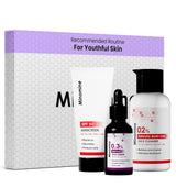 Youthful (Aging) Skin, Gamechangers Skincare Routine Kit for Unisex | 2% Salicyclic Acid Cleanser, Retinol Serum & SPF 60 Moisturizer | Combo Set